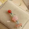 Southern Red Hetian Jade Pendant Beads Bracelet Necklace Accessories