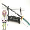 17cm Mini Demon Slayer Katana Anime Kimetsu No Yaiba Tanjirou Shinobu Sword Real Japanese Katana Metal Samurai Sabre Toy Gift