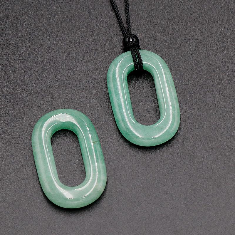 

Подвеска-кольцо из аметиста: Овальное колье с большим отверстием, аксессуар для DIY Without Cord