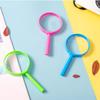 1PC  Mini Color Handheld Children Elderly Reading Puzzle Magnifying Glass Plastic Handle with Lens Magnifying Glass