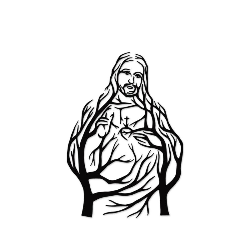 

Festive Easter Decor Religious Nativity Scene Hanging Pendant Wrought Iron Art Ornament for Homes Party Background Decor 1