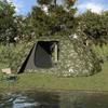 Fishing Tent Camouflage 514 X 465 X 187 Cm Polyester and Fiberglass