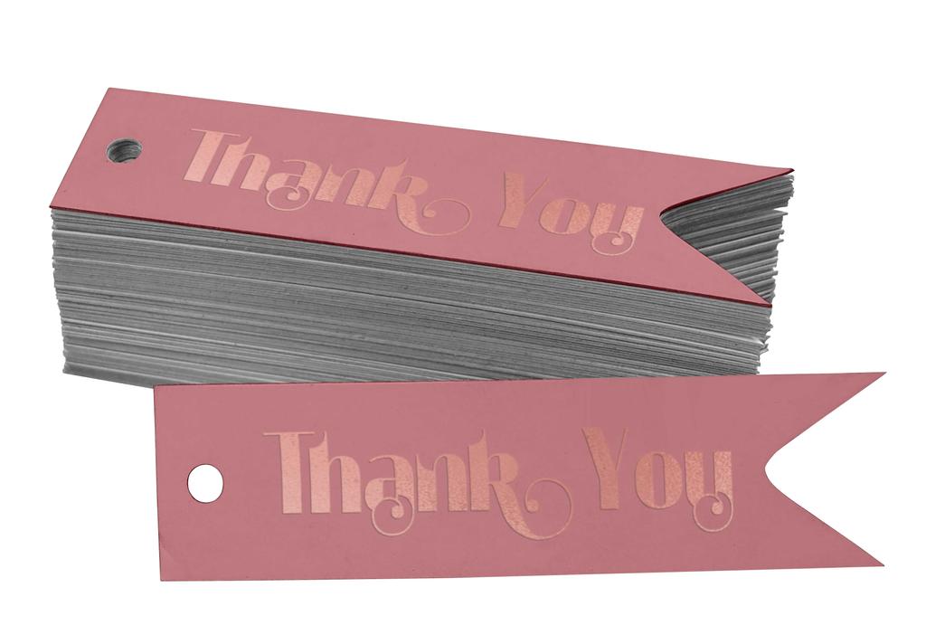 Inkdotpot Gold Foil Paper Hang Tags Thank You Bridal Shower Favor Tags 100