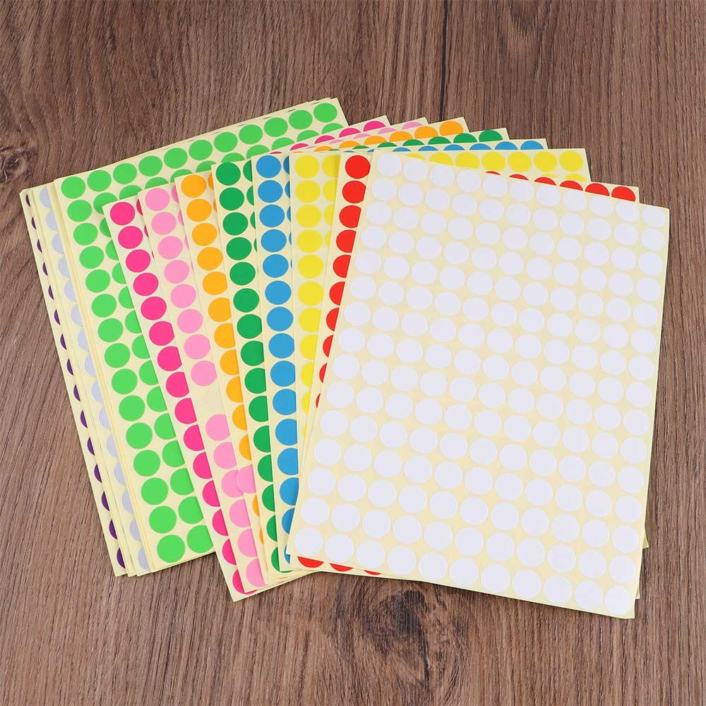 Stickers Self Adhesive Decals Color Coding Labels Circle Stickers Round Stickers Circle Dot Labels