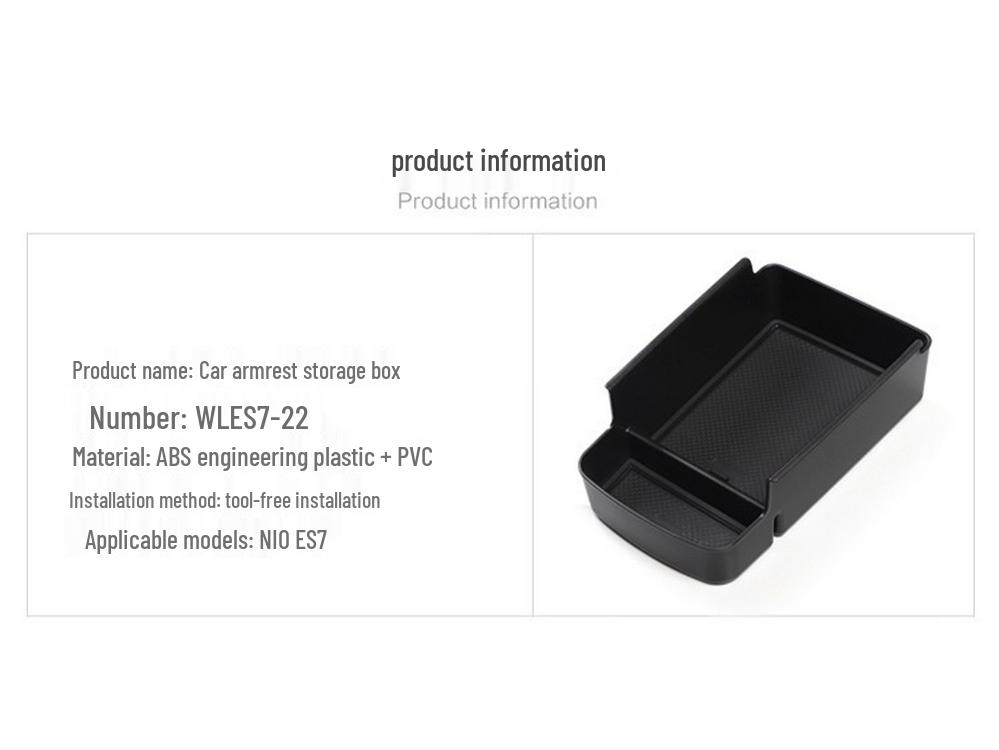 NIO ES7 Armrest Box Storage Organizer for Car Modification