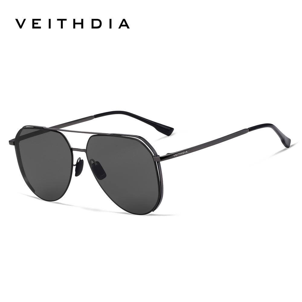 

VEITHDAI Мужские солнцезащитные очки Нейлоновые Поляризационные Авиаторы из нержавеющей стали Солнцезащитные очки с защитой от УФ-лучей Модель V8269 серый