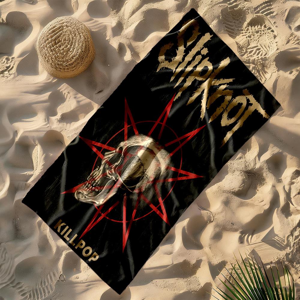 Slipknot gemütliches Strandtuch Langlebig perfekt für Reisen Strand Schwimmen Lebendiges Muster Geburtstags-/Weihnachtsgeschenk