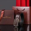 New Belt Men'S Fashion Simple Crocodile Pattern Cowhide Automatic Buckle Belt Middle-Aged And Young Business Leather Jeans Belt