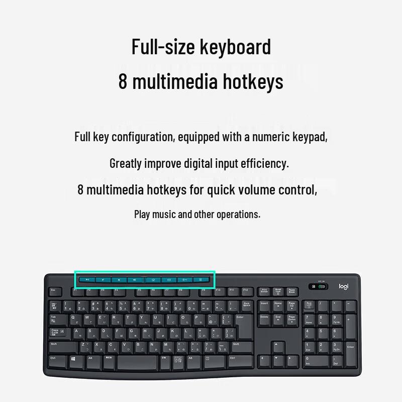 Logitech MK275 Wireless Keyboard and Mouse Combo