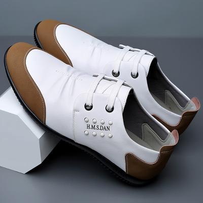 Neue Herrenschuhe hohl atmungsaktiv Rindsleder weiche Sohle vier Jahreszeiten Lederschuhe Koreanische Version vielseitige Herren Dünne Lederschuhe
