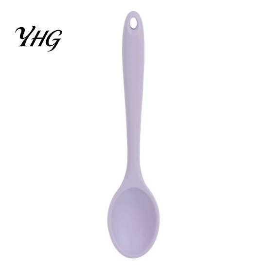 Multifunctional Serving Spoons Silicone Spoon, Heat Resistant Non-stick Kitchen Utensil, Flexible Soup Ladle Ergonomic Anti-slip Handle Kitchenware