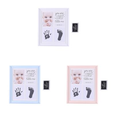 Footprint Picture Frame for Newborn Photo Frame Nursery Table Decor Footprint Handprint Keepsakes Frame House Decoration