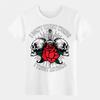 Unisex "I Don't Trust Words I Trust Actions" Skull Rose Everyday T-Shirt