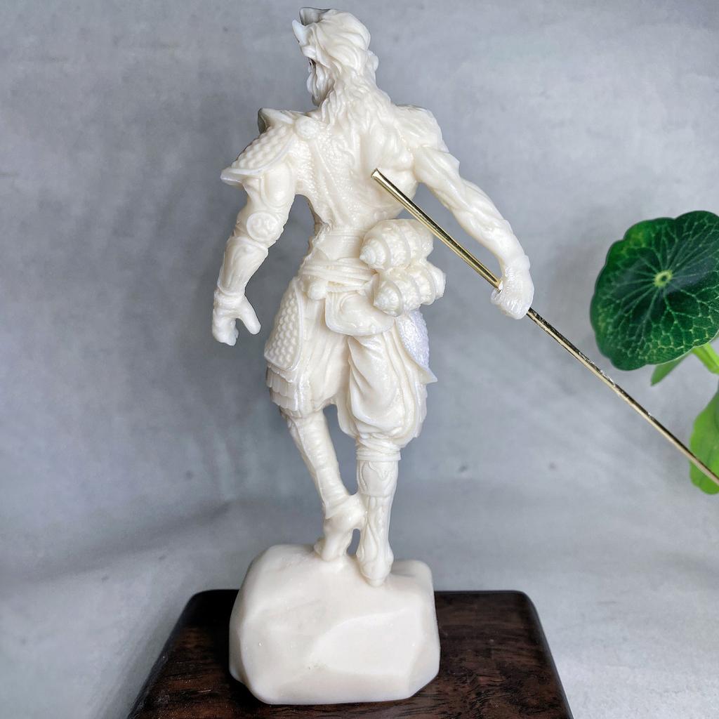 White Color Sun Wukong Statue Home Decoration Durable Craft Model Accessories Desktop Ornaments Decor Resin Garage Kit