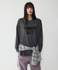 STUDIO TOMBOY Lettering Print Slub T-Shirt_Charcoal 9176122974