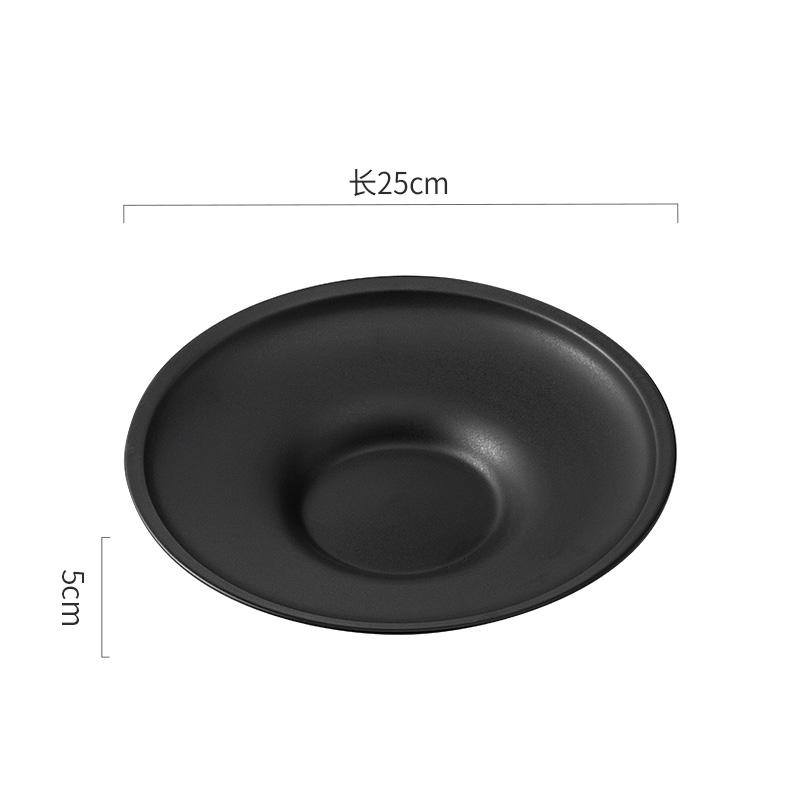 Einfarbige Keramik-Speiseteller Restaurant-Dessertteller Nudelteller Fischplatten Snackteller Molekulare Speisen Kreatives Geschirr