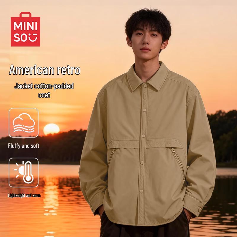 MINISO Men's American Retro Padded Jacket