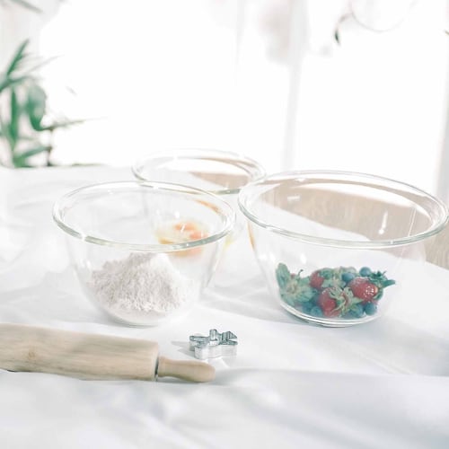 HARIO Made in Japan Heat-resistant Glass Bowl 2200ml BUONO kitchen MXP-220-BK