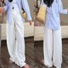 Linen Wide-leg Pants Women's Summer Thin 1116 New Drape Loose Tencel Anti-wrinkle Sunscreen Casual Straight-leg Pants