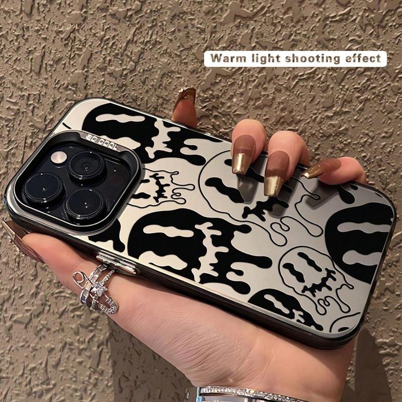 Personality Ghost Applies To Apple 15/14/13 Promax Mobile Phone Case 12/11/xr Straight Edge Xs Creative 7p Anti-drop