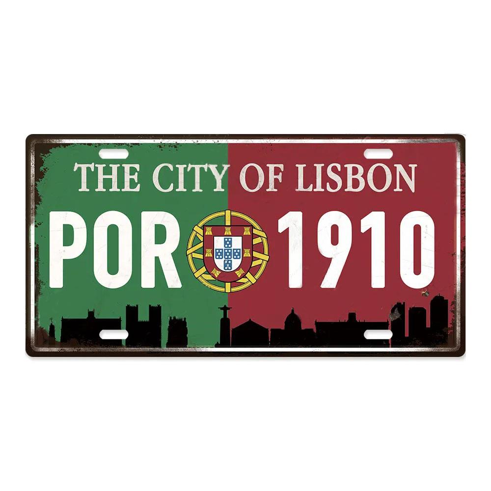 Country Posters Metal Signs Licenses Plate Plaque Metal Vintage Tin Sign Wall Decor for Man Cave Bar Home