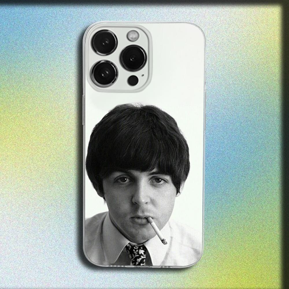 

Singer P-Paul McCartney Phone Case For iPhone 16,15,14,13,12,11 Plus,Pro,Max,XR,XS,X,Plus,SE,Mini Transparent Soft Cover iPhone13