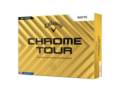 Callaway Golf Ball CHROME TOUR 24 1 Dozen (12 Pieces) 4 Piece Construction White