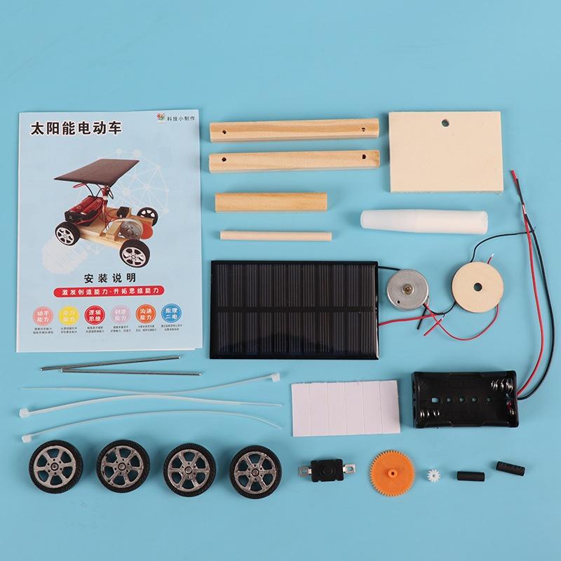DIY Solar Electric Vehicle Science Teaching Tool Assembly Puzzle STEM Education Model Creative Invention Student Education