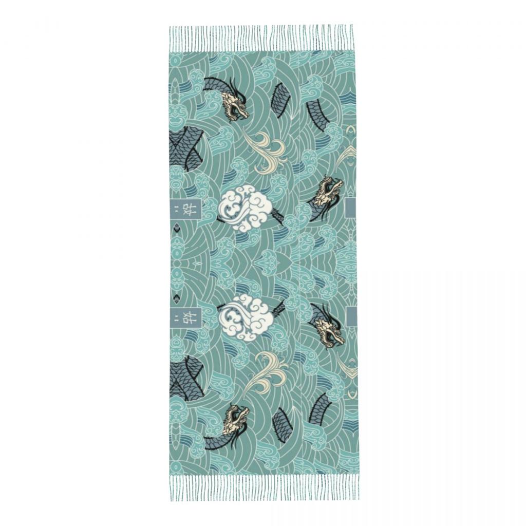 Custom Gusu Lan Sect The Untamed Tassel Scarf Women Soft Mo Dao Zu Shi Wei Wuxian Shawl Wrap Lady Winter Fall Scarves