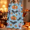Women's Casual Long Sleeve Halloween Print Hoodie Pullover Top
