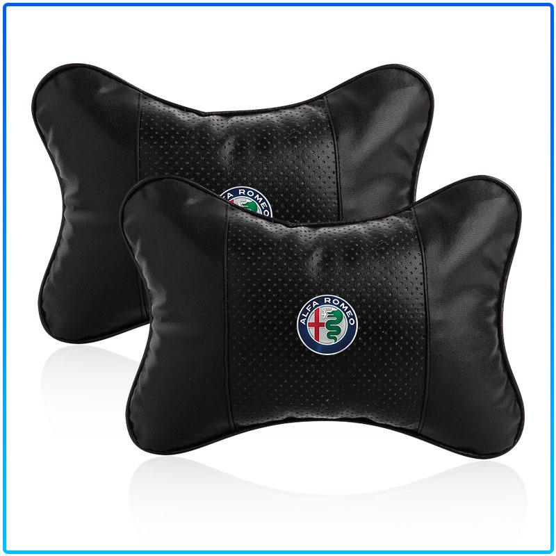 For Alfa Romeo 147 159 156 Giulietta Giulia Mito Spider Alpha Nheadrest 1/2Pcs Car Neck Pillows Car Headrest Cushion Support Seat Accessories