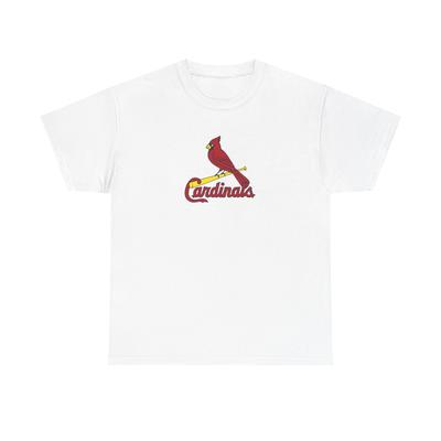 St Louis Baseball Vintage Cardinals Unisex Heavy Cotton Tee