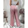 DAFIFY Women's Fashion Casual Stripe Print High Waist Trousers Pants & Capris