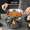GOWKE Outdoor Windproof Alcohol Stove Hot Pot Set