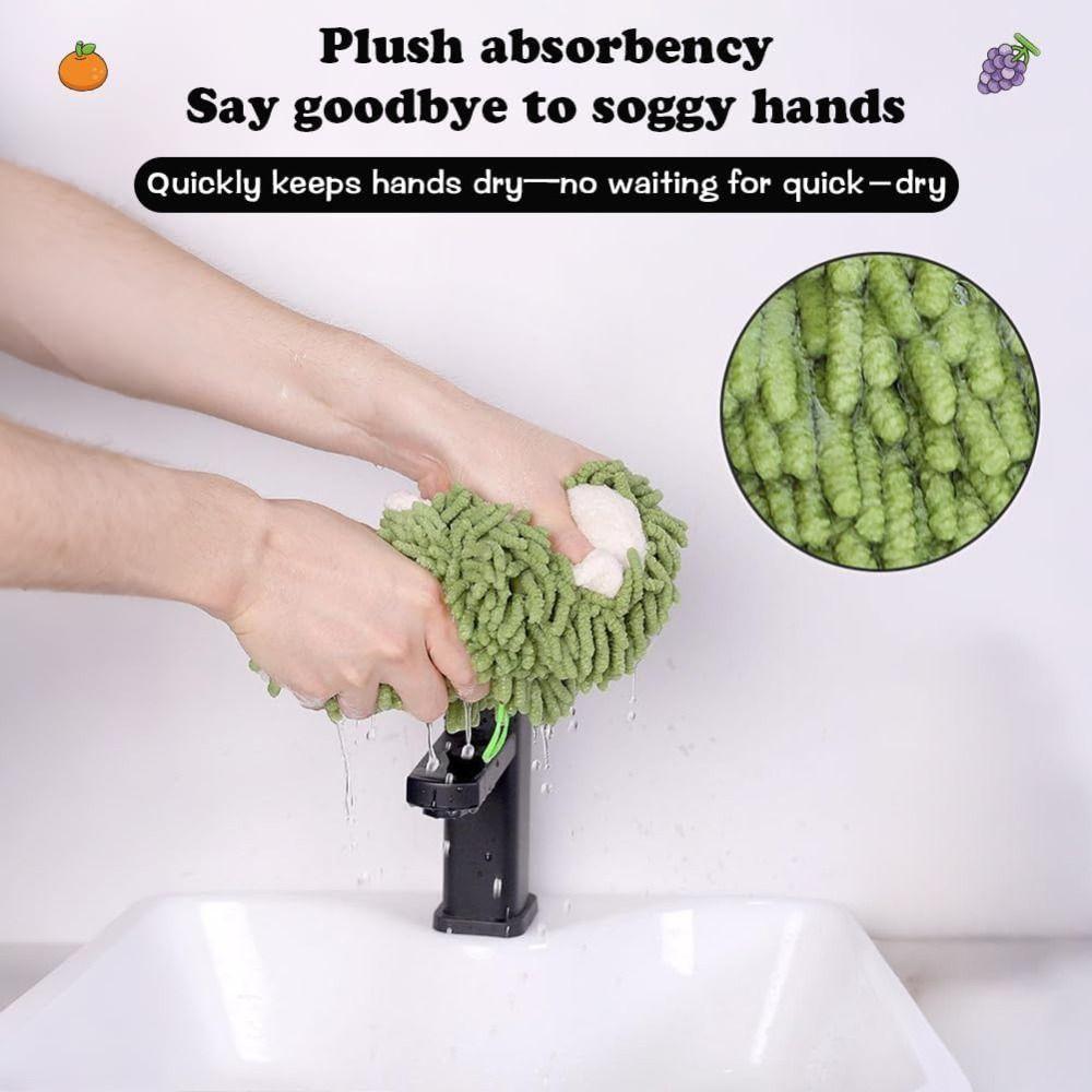 Weicher Igel Chenille Handtuch zum Aufhängen Lustiges Handtuch Neues Chenille Handtuch