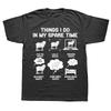 Lustige Dinge, die ich in meiner Freizeit mache Schafe T-Shirts Grafik Baumwolle Streetwear Kurzarm Geburtstagsgeschenke Sommer Stil T-Shirt