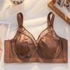 Satin Silk Thin Bra with Soft Underwire To Prevent Sagging and Support Large Busts