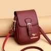 Damentasche Neue Damen-Handytasche Einfache und vielseitige weiche Leder-One-Shoulder-Crossbody-Münzbrieftasche Trendy