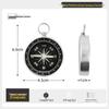 OEING Outdoor Mini Aluminum Alloy Compass Keychain