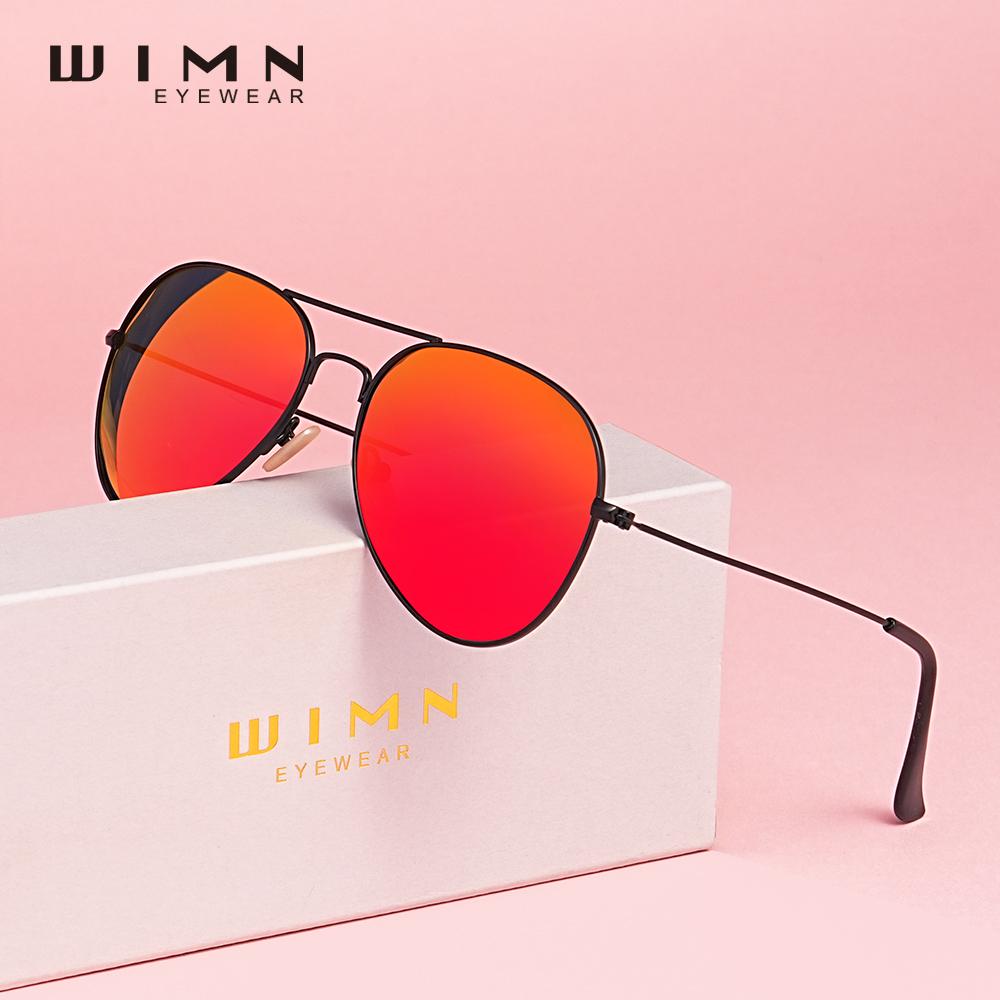 WIMN Pilot Alloy Men‘s Sunglasses Polarization UV400 Anti-reflection Parsnip Glasses Women Retro Light Weight Eyewear