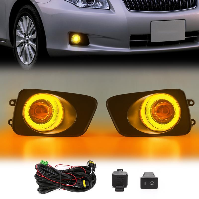 Led Fog Light for Toyota Corolla AXIO 2011 FIELDER 2007 DRL Daylight Daytime Running Lamps Wires Switch Relay White Yellow