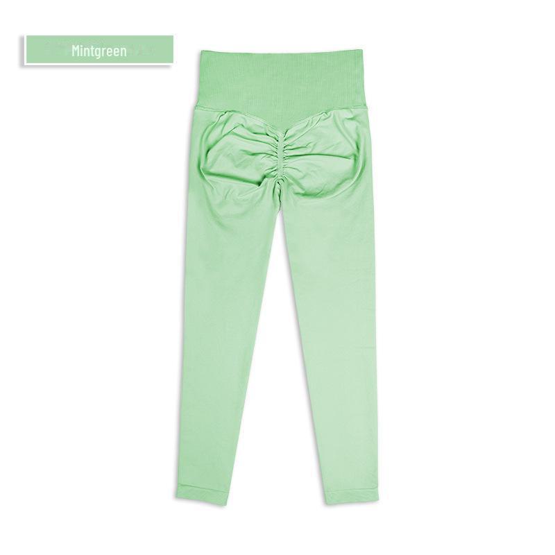 European & American DFYNE Seamless Yoga Fitness Trousers - Hip-Lifting, Tight Fit.