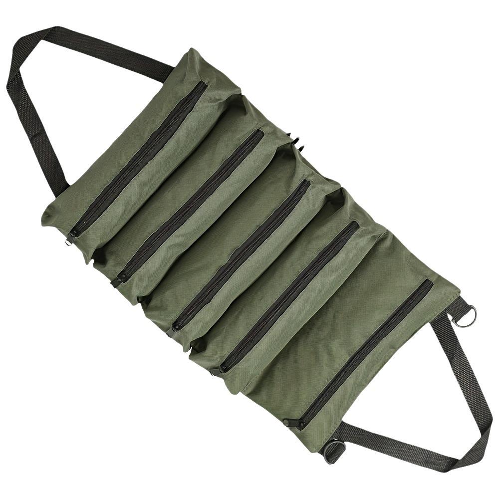 

Waterproof Toolkit Storage Bag Heavy Duty Tool Pouch Tool Organizer For Electricians Repairman зелений