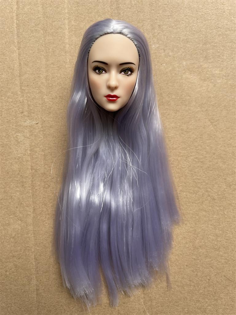 MENGF New Doll Heads 22 Joints Movable 25cm Body Colorful Straight Curl Hairs Vintage Make Up Size 1/6 Doll DIY Accessories