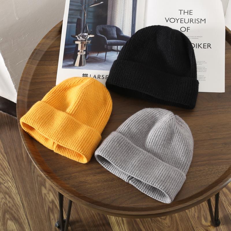 Warm Knitted Hat Beanie Hat Unisex Warm Winter Cuffed Skull Cap for Outdoor Casual Cold Weather Caps