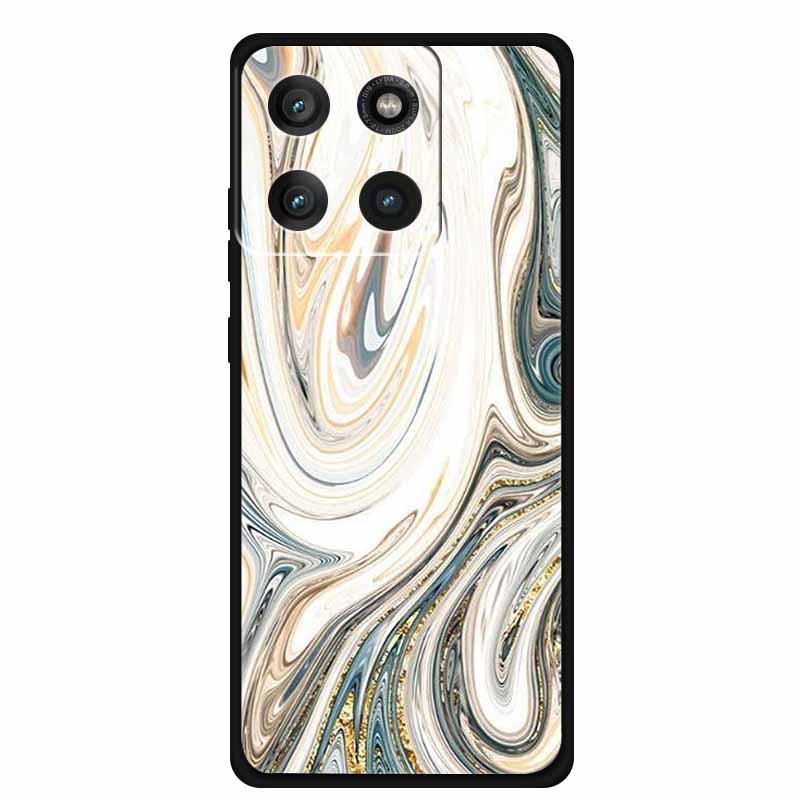 For Moto Edge 60 Pro Case XT2507-1 Coque Multi Colored Marble Pattern Soft Silicon Back Cover for Motorola Edge 60 Pro 5G Bumper