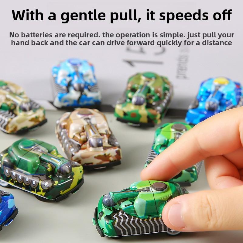 Simulation Mini Inertia Colorful Tank Children Toys For Kids Playroom