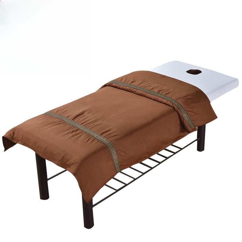New Skin-friendly Cotton Solid Color Beauty Salon Bedspread Quilt Cover Massage Bed Cover Fumigation Bed