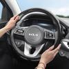 Suitable for Kia Carbon Fiber Texture Steering Wheel Cover Snap-On Wave-Shaped Sport Design Protective Shell Sportage K5 Seltos Forte K3 Picanto