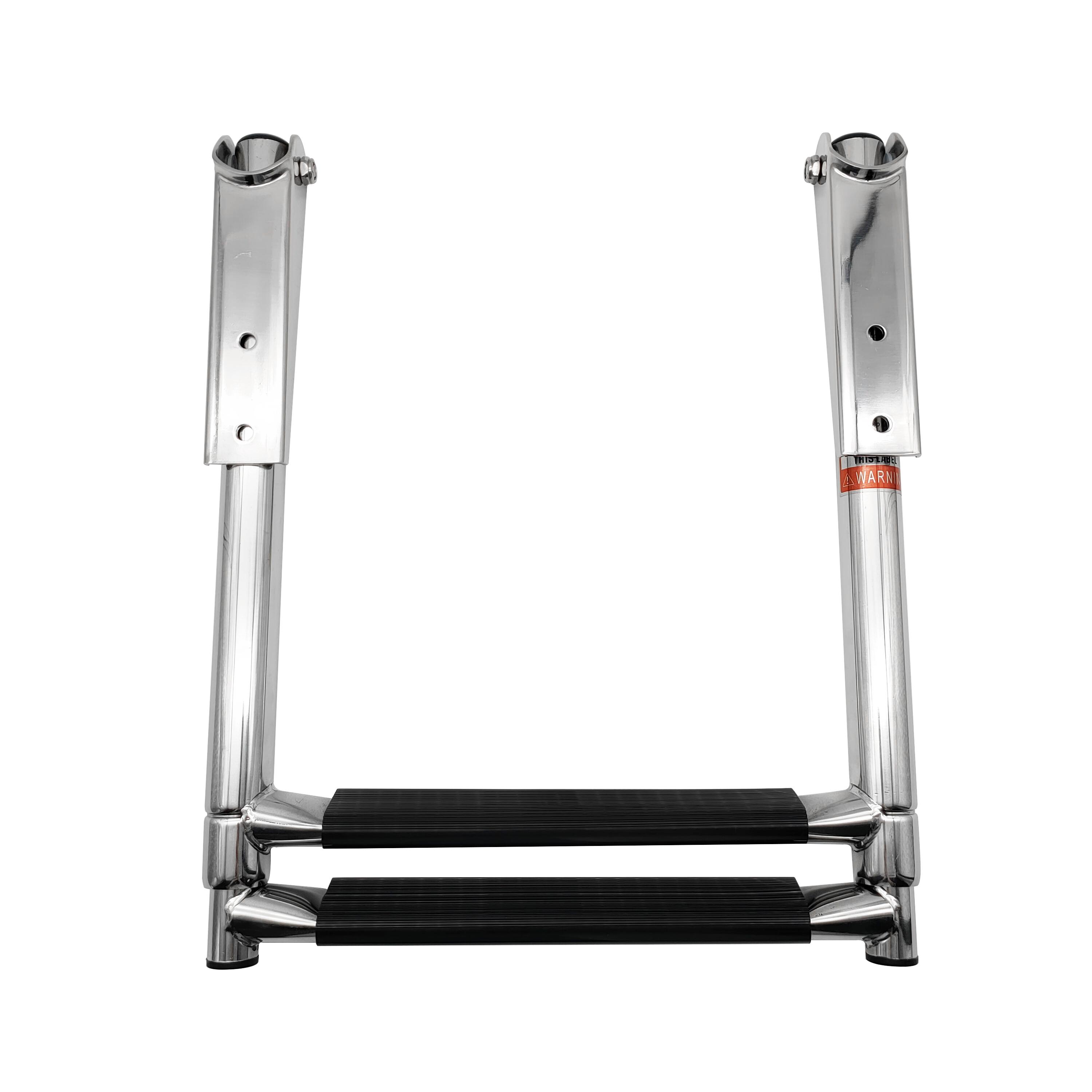 Boat Accessories marine Marine Stainless Steel Telescoping 2 Step Ladder Upper Swim Platform Boat Yacht 2 Step